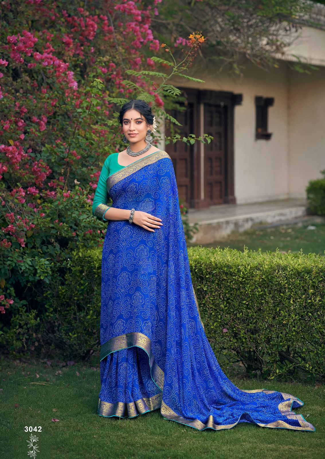 Garima By Kashvi Bandhej Printed Georgette Sarees Wholesale Market In Surat